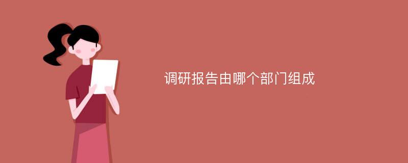 调研报告由哪个部门组成